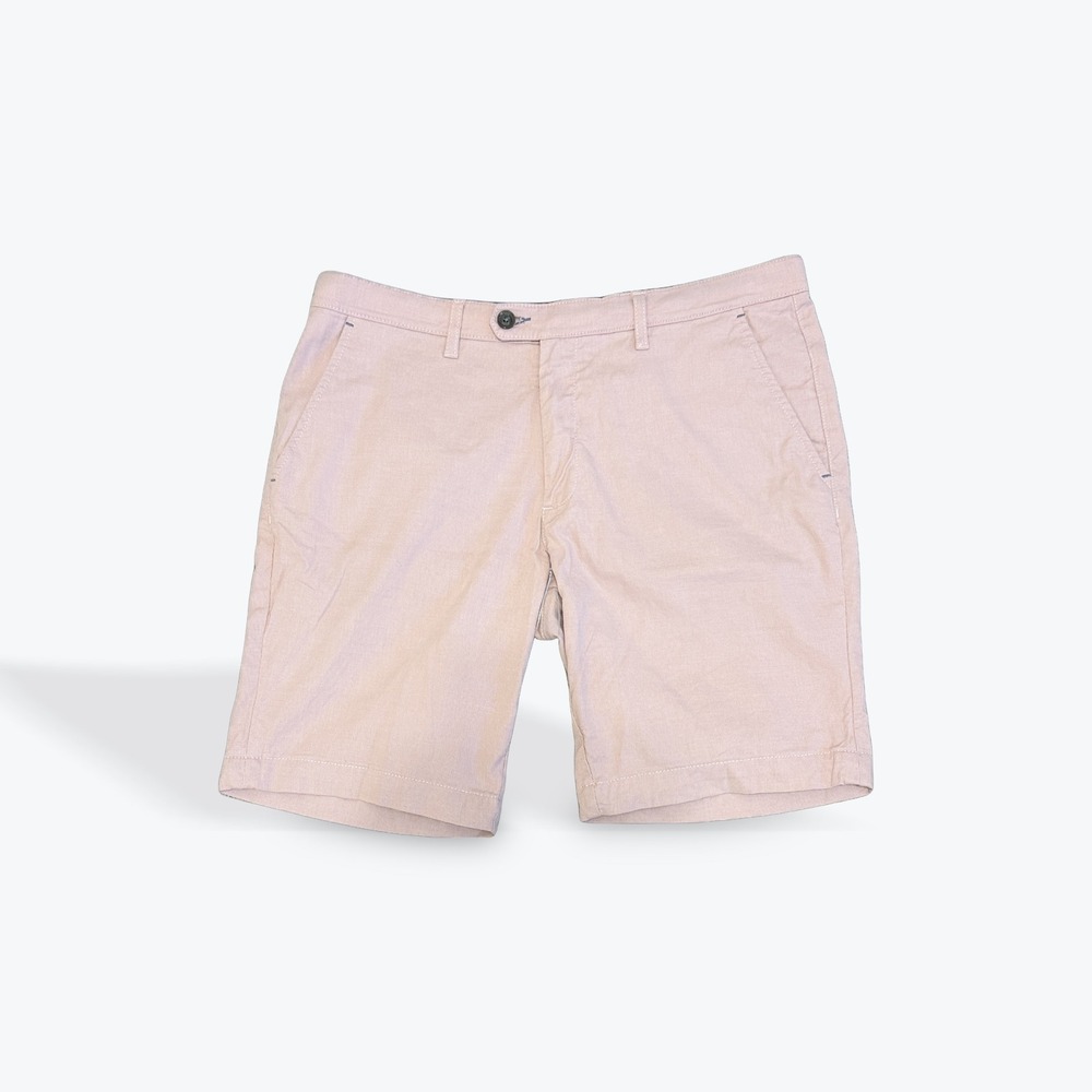 Ted Baker London Mens Cortrom Chino Shorts Light Pink Rose Size 34R Stretch